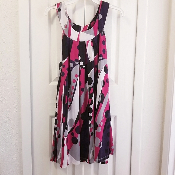 Mod Print Dress - Picture 2 of 6